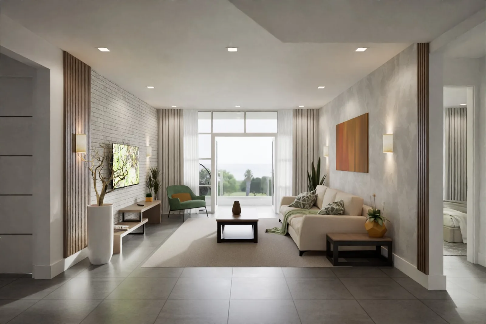 Interior design visualization of Salisbury Residence